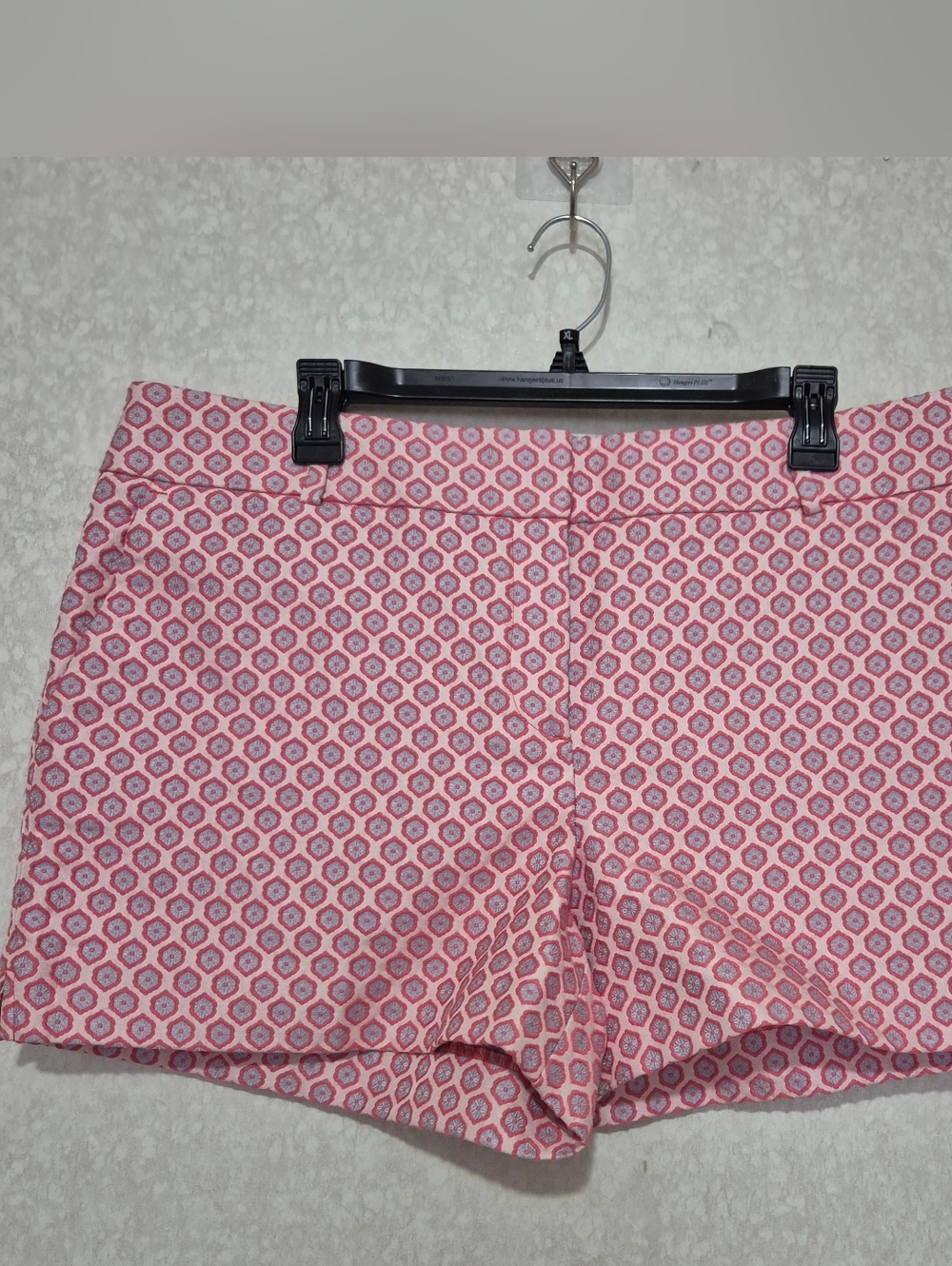 LOFT Pink Geometric High-Waist Women’s Shorts Size:14